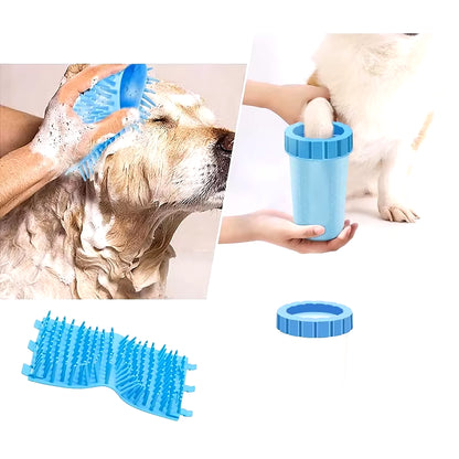 Soft Silicone Pet Paw Washing Cup for Cats & Dogs, Paw Cleaner, Portable Paw Cleaning Dog Paw Cleaning Bucket Accessories